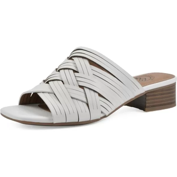 WHITE MOUNTAIN Women's Alluvia Low Block Heel Woven Sandal