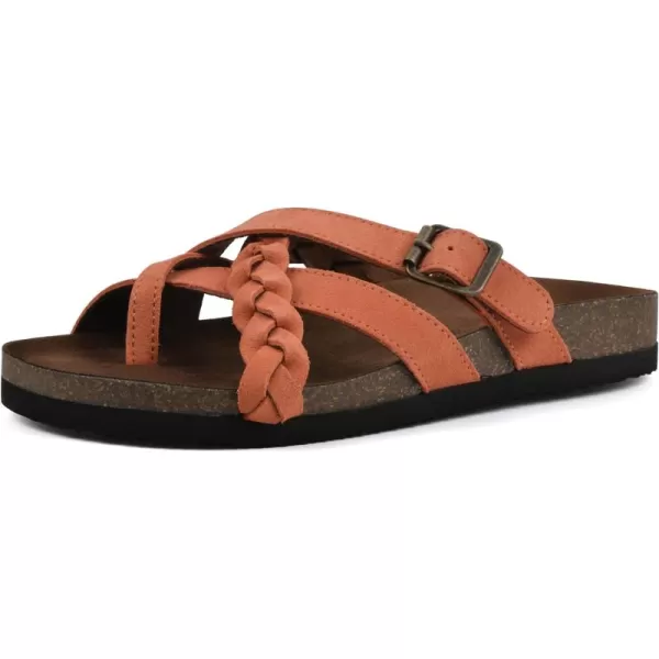 WHITE MOUNTAIN Women's Harrington Signature Comfort Molded Braided Strappy Footbed Sandal