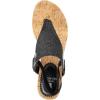 imageWHITE MOUNTAIN Womens Aida Cork Wedge SandalBlackGlitter