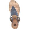 imageWHITE MOUNTAIN Womens Aida Cork Wedge SandalDenim BlueFab