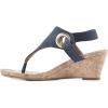 imageWHITE MOUNTAIN Womens Aida Cork Wedge SandalDenim BlueFab