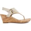 imageWHITE MOUNTAIN Womens Aida Cork Wedge SandalGoldGlitter
