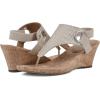imageWHITE MOUNTAIN Womens Aida Cork Wedge SandalGoldMetallicSmooth