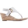 imageWHITE MOUNTAIN Womens Aida Cork Wedge SandalWhiteSmooth