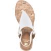 imageWHITE MOUNTAIN Womens Aida Cork Wedge SandalWhiteSmooth
