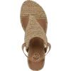 imageWHITE MOUNTAIN Womens All Dres Triangle Thong SlingBack Wedge SandalNaturalFabric