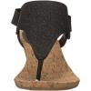 imageWHITE MOUNTAIN Womens All Good Cork Wedge SandalBlack