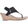 imageWHITE MOUNTAIN Womens All Good Cork Wedge SandalBlackGlitter