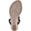 imageWHITE MOUNTAIN Womens All Good Cork Wedge SandalBlackGlitter