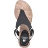 imageWHITE MOUNTAIN Womens All Good Cork Wedge SandalBlackGlitter