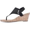 imageWHITE MOUNTAIN Womens All Good Cork Wedge SandalBlackGlitter