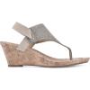 imageWHITE MOUNTAIN Womens All Good Cork Wedge SandalLtgoldGlitter