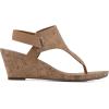 imageWHITE MOUNTAIN Womens All Good Cork Wedge SandalNaturalCork