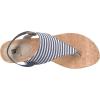 imageWHITE MOUNTAIN Womens All Good Cork Wedge SandalNavyWhite Stripe