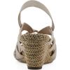 imageWHITE MOUNTAIN Womens Ataps Strappy SlingBack Wedge SandalEggshellSmooth