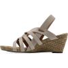 imageWHITE MOUNTAIN Womens Ataps Strappy SlingBack Wedge SandalEggshellSmooth