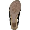 imageWHITE MOUNTAIN Womens Ataps Wedge SandalBlackSmooth