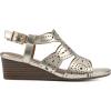 imageWHITE MOUNTAIN Womens Brush Up Wedge SandalGoldMetallicSmooth
