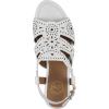 imageWHITE MOUNTAIN Womens Brush Up Wedge SandalWhiteBurnSmooth