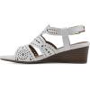 imageWHITE MOUNTAIN Womens Brush Up Wedge SandalWhiteBurnSmooth