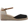 imageWHITE MOUNTAIN Womens Maintain MiniHeel Espadrille SandalBlackFabric
