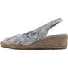 imageWHITE MOUNTAIN Womens Maize Espadrille Wedge SandalLtblueFloralFab