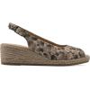 imageWHITE MOUNTAIN Womens Maize Espadrille Wedge SandalNaturalMetLeopardFabric