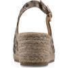 imageWHITE MOUNTAIN Womens Maize Espadrille Wedge SandalNaturalMetLeopardFabric