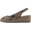 imageWHITE MOUNTAIN Womens Maize Espadrille Wedge SandalNaturalMetLeopardFabric