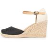 imageWHITE MOUNTAIN Womens Mamba Espadrille Wedge SandalBlack