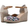 imageWHITE MOUNTAIN Womens Mamba Espadrille Wedge SandalBlackFloralFabric