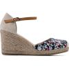 imageWHITE MOUNTAIN Womens Mamba Espadrille Wedge SandalBlackFloralFabric