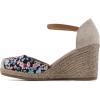 imageWHITE MOUNTAIN Womens Mamba Espadrille Wedge SandalBlackFloralFabric