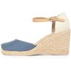 imageWHITE MOUNTAIN Womens Mamba Espadrille Wedge SandalMamba NavyWhite