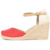 imageWHITE MOUNTAIN Womens Mamba Espadrille Wedge SandalMamba RedWhite