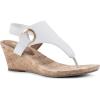 imageWHITE MOUNTAIN Womens Aida Cork Wedge SandalWhiteSmooth