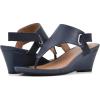 imageWHITE MOUNTAIN Womens All Dres Triangle Thong SlingBack Wedge SandalNavy
