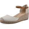 imageWHITE MOUNTAIN Womens Maintain MiniHeel Espadrille SandalNaturalFabric