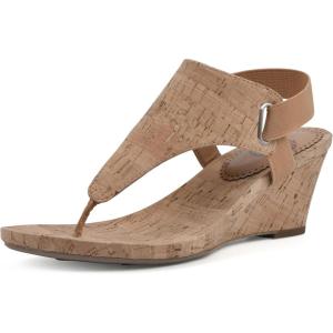 imageWHITE MOUNTAIN Womens All Good Cork Wedge SandalNaturalCork