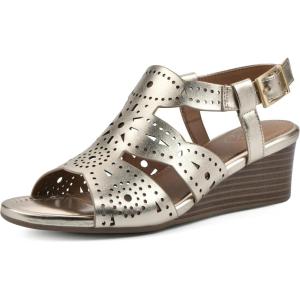 imageWHITE MOUNTAIN Womens Brush Up Wedge SandalGoldMetallicSmooth