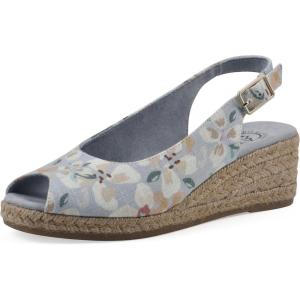 imageWHITE MOUNTAIN Womens Maize Espadrille Wedge SandalLtblueFloralFab