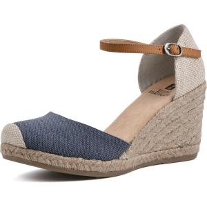imageWHITE MOUNTAIN Womens Mamba Espadrille Wedge SandalDenimblueFab