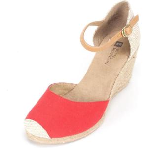 imageWHITE MOUNTAIN Womens Mamba Espadrille Wedge SandalMamba RedWhite