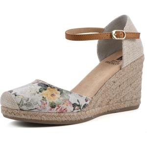 imageWHITE MOUNTAIN Womens Mamba Espadrille Wedge SandalWhiteFloralSmooth