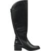 imageWHITE MOUNTAIN Womens Cushaw Block Heeled Tall Shaft Riding BootBlackSmooth