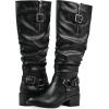 imageWHITE MOUNTAIN Womens Cushion Block Heeled Tall Shaft Western Riding BootBlackSmooth