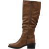 imageWHITE MOUNTAIN Womens Cushion Block Heeled Tall Shaft Western Riding BootDk NaturalSmooth