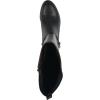 imageWHITE MOUNTAIN Womens Custard Block Heeled Tall Shaft Riding BootBlackSmooth