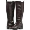 imageWHITE MOUNTAIN Womens Custard Block Heeled Tall Shaft Riding BootDkbrownSmooth