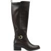 imageWHITE MOUNTAIN Womens Custard Block Heeled Tall Shaft Riding BootDkbrownSmooth
